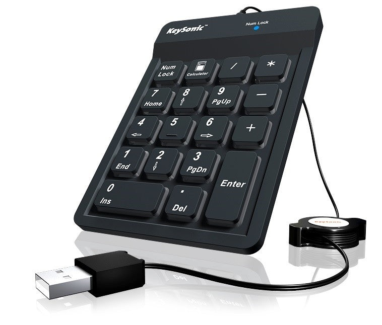 Tastatură rezistentă la praf ACK-118BK2, IP64
