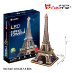 Puzzle 3D Turnul Eiffel (Lumină)