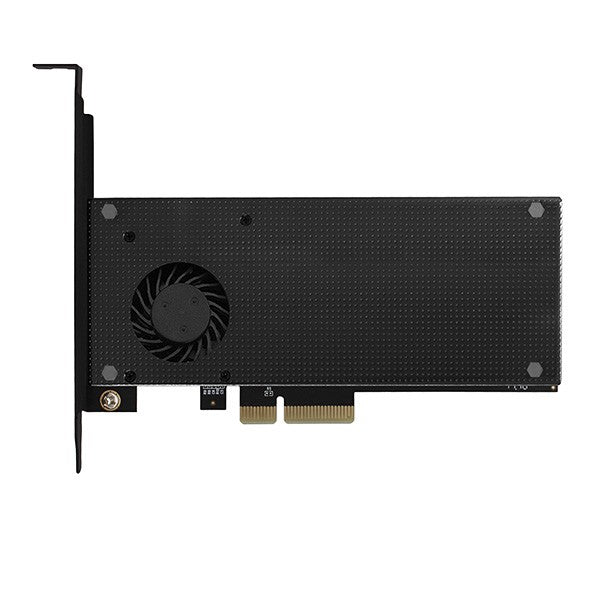 Adaptor intern PCEM2-DC PCIe x4, 1x slot M.2 NVMe M-key + 1x slot SATA B-key, cooler, sursă de alimentare și sursă de alimentare cu LP + radiator