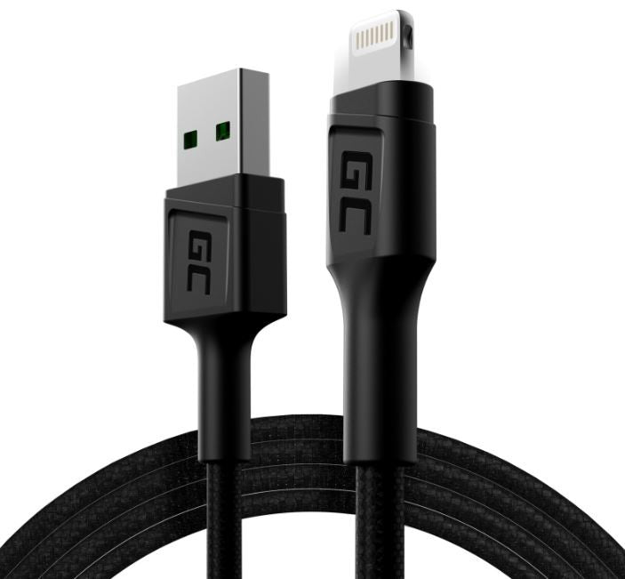Cablu GC Ray USB - Lightning 120 cm, iluminare de fundal LED