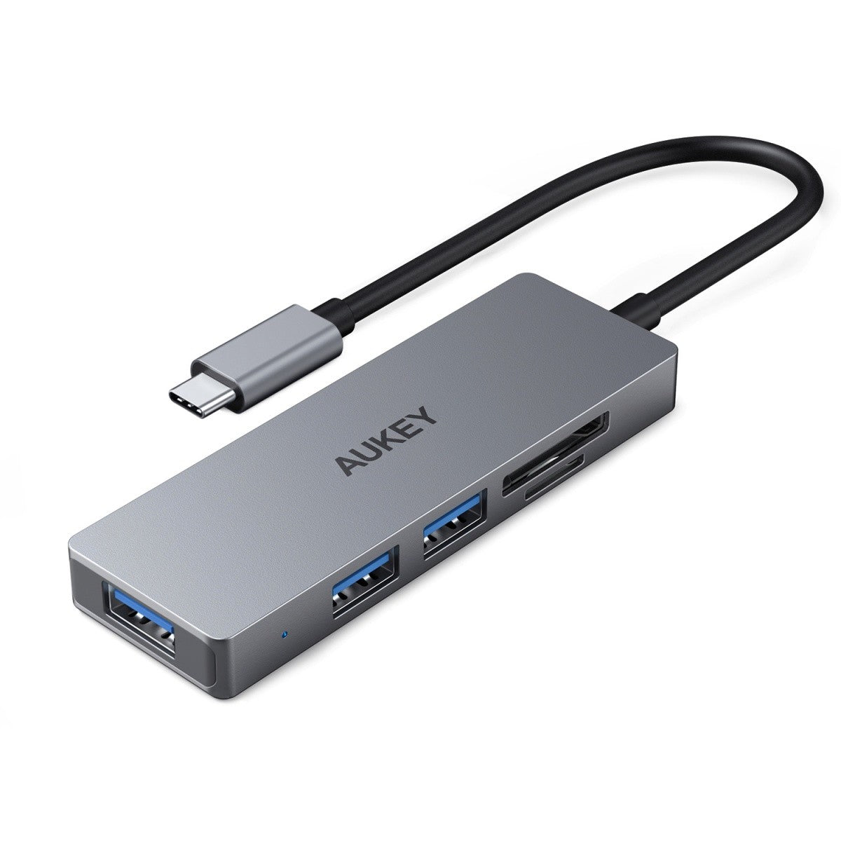 HUB USB-C CB-C63 din aluminiu | Ultra Subțire | 4 în 1 | 3xUSB 3.1 | 1xMicroSD și SD