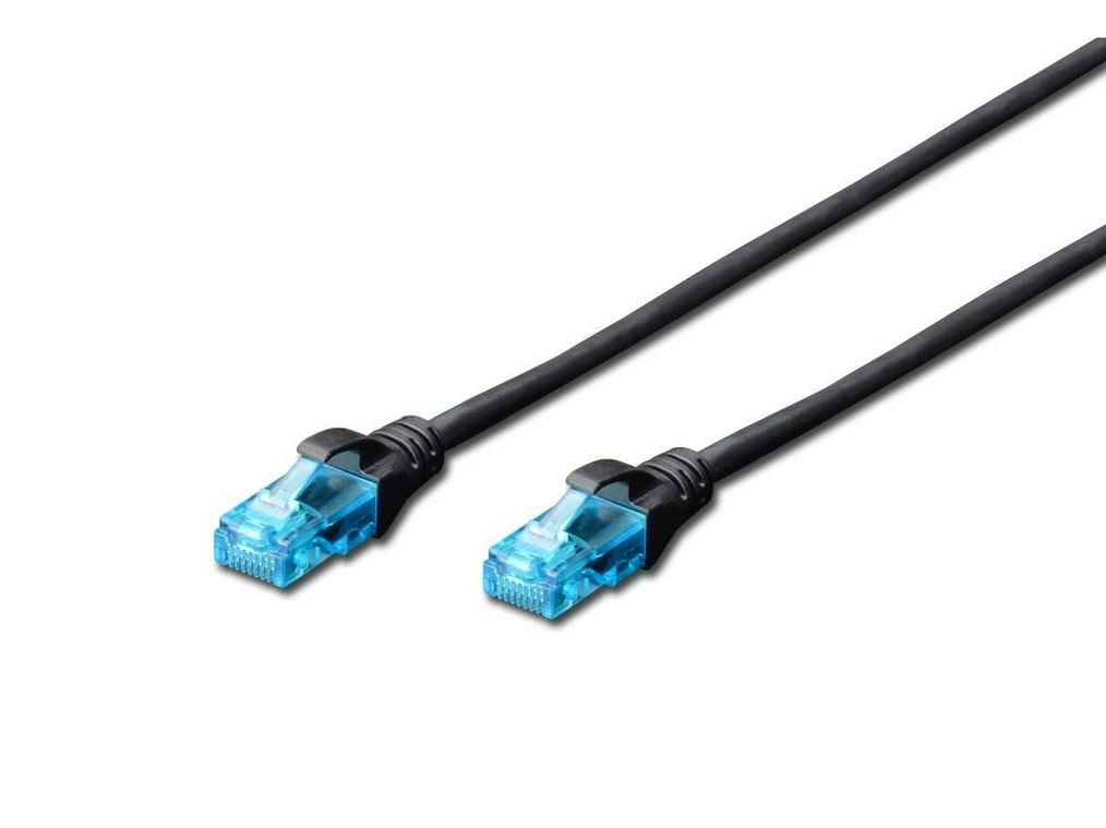 Cablu de conectare U/UTP cat.5e PVC 2m negru