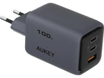 Încărcător de perete PA-C5 3xUSB (2xUSB-C și 1xUSB-A) 100W 5A QC5.0 PD3.0 AFC PPS FCP SCP