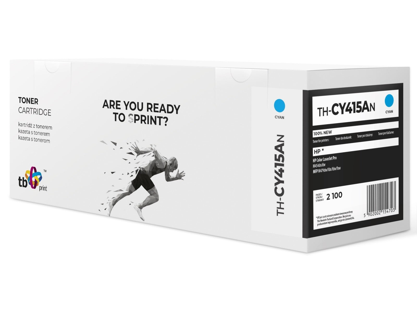 Toner pentru HP Color LJ Pro W2031A TH-CY415AN 100% nou cian