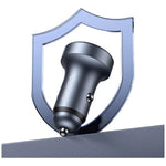 Încărcător auto din aluminiu cu LED USB-A USB-C de 45 W