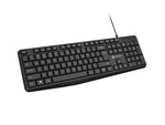 Tastatură Nautilus US Slim, neagră, 1,8 m