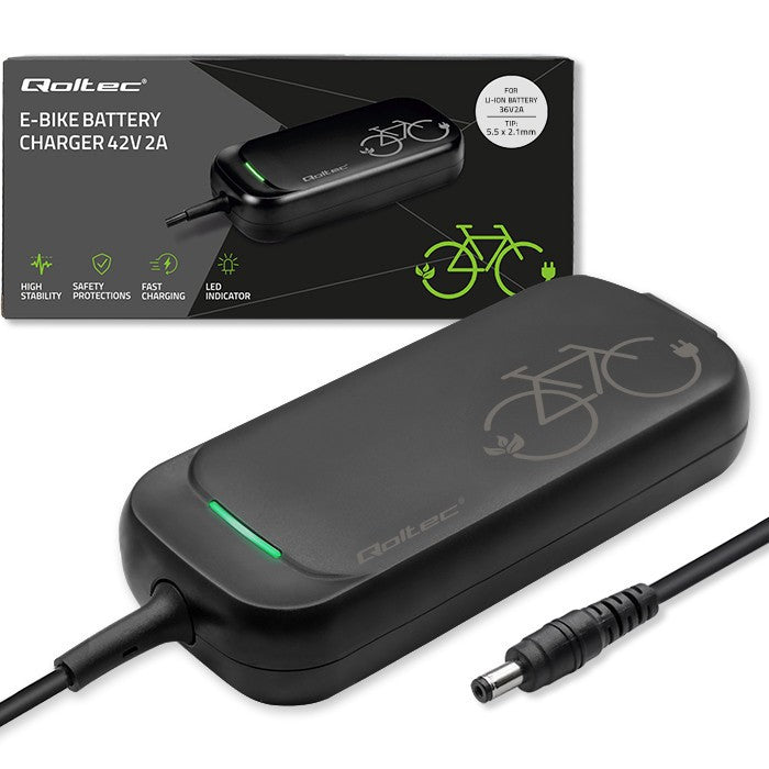 Încărcător pentru trotinetă electrică și bicicletă 36V | 42V | 2A | 5.5*2.1 | rezistent la apă + cablu de alimentare