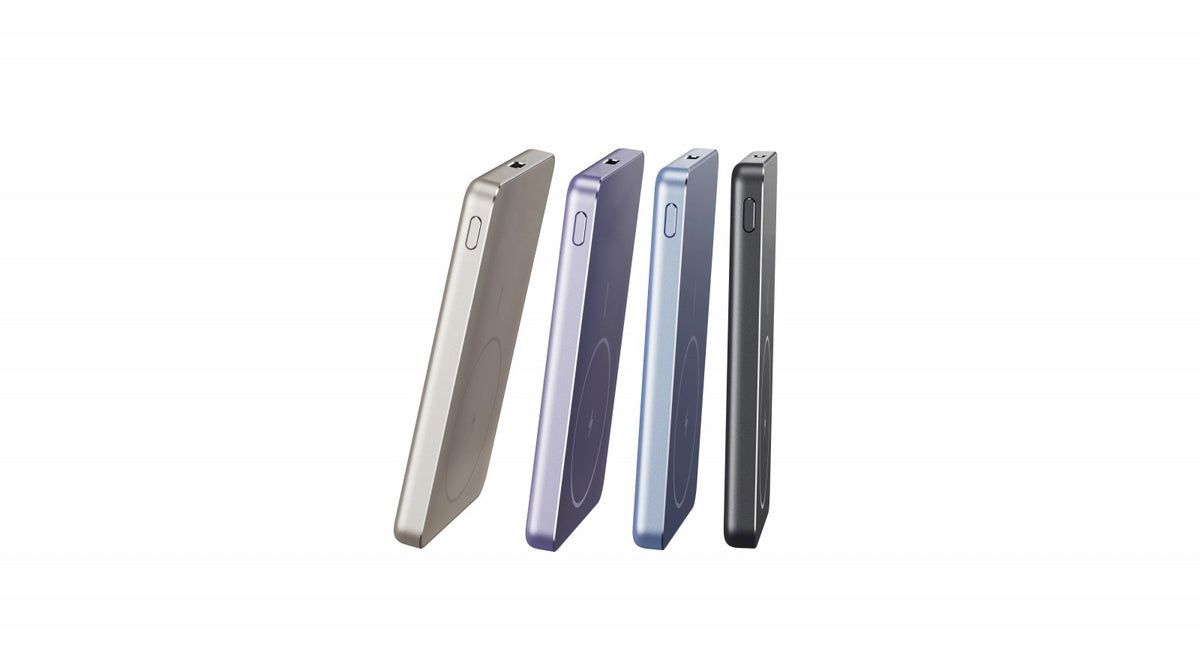 Baterie externă Super Slim Magnetic 5000 violet