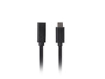 Cablu prelungitor USB-C M/F 3.1 1,5 m negru