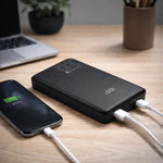 Baterie externă 10000mAh 2X USB-C 1X USB 20W QC4.0 ecran LCD
