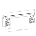 Suport de perete ultra-plat pentru televizor 37-80 inci max 75 kg MC-481