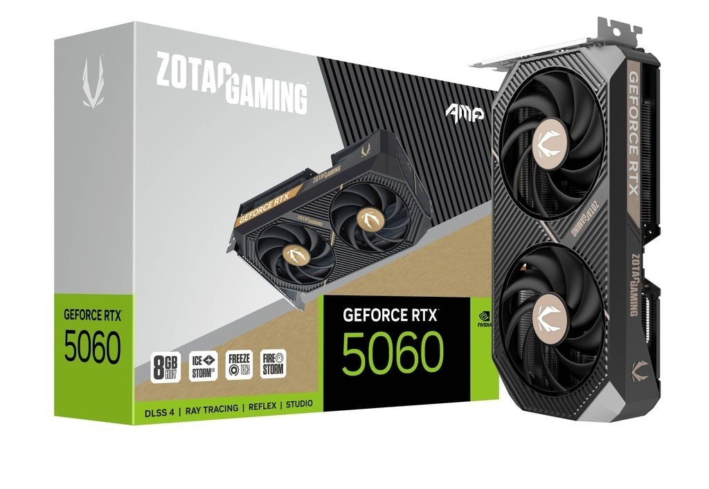 Placă grafică GeForce RTX 5060 AMP 8GB GDDR7 128bit 3DP/HDMI