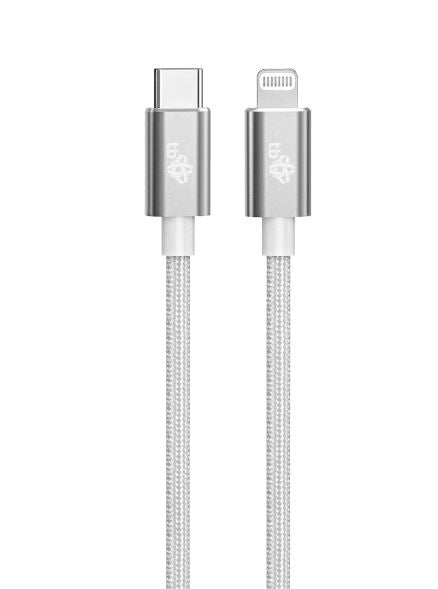 Cablu Lightning MFi - USB C Argintiu 1m