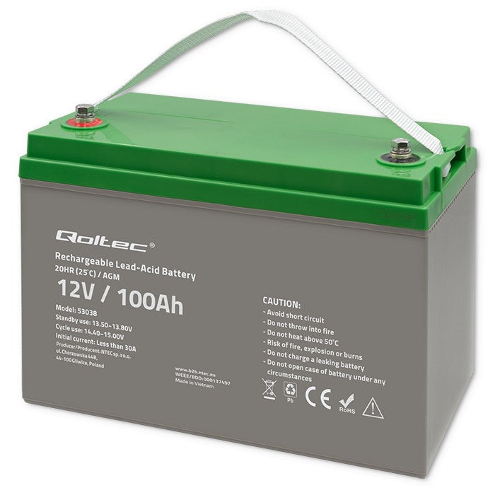 Acumulator AGM | 12V | 100Ah | max. 30A