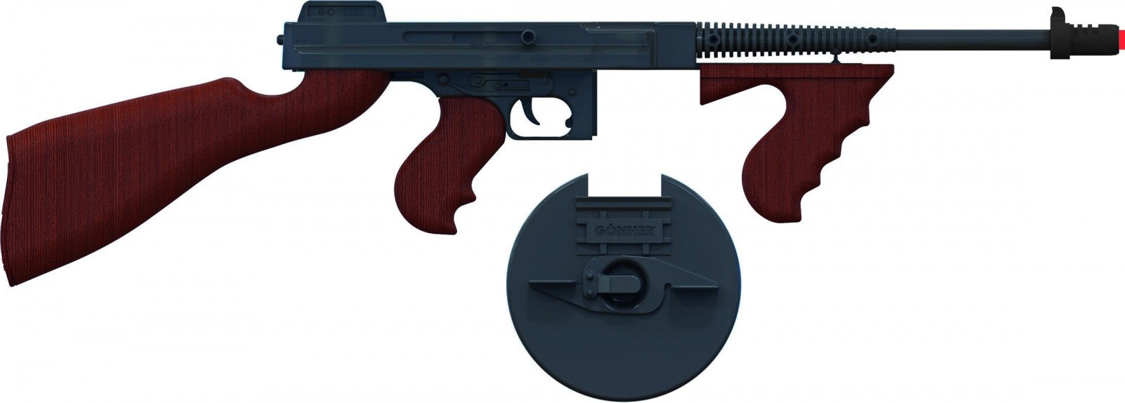 Pistol Metal Gangster cu 8 cartușe (Gonher)