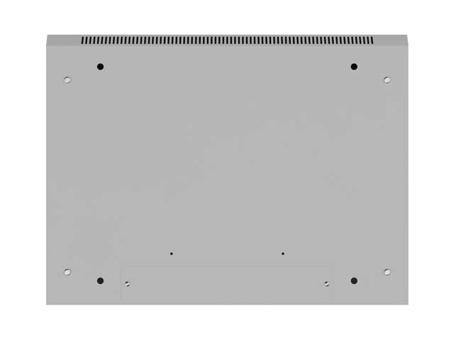 Dulap rack de perete de 19 inch, 6U, 600x450, cu uși perforate (pachet plat), gri