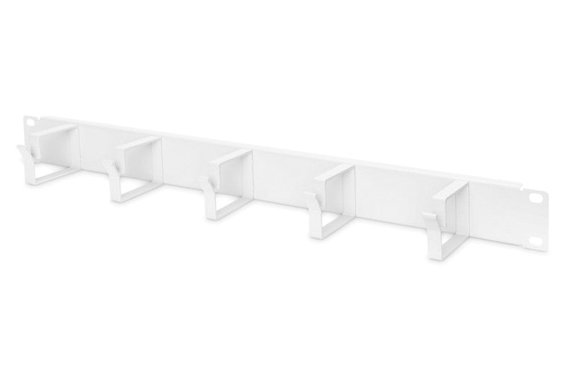 Organizator orizontal de cabluri tip RING 19" 1U, 40x483x60mm, gri