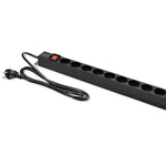 Prelungitor PDU pentru RACK | 16A | 16xSCHUKO | Vertical | 1.8m