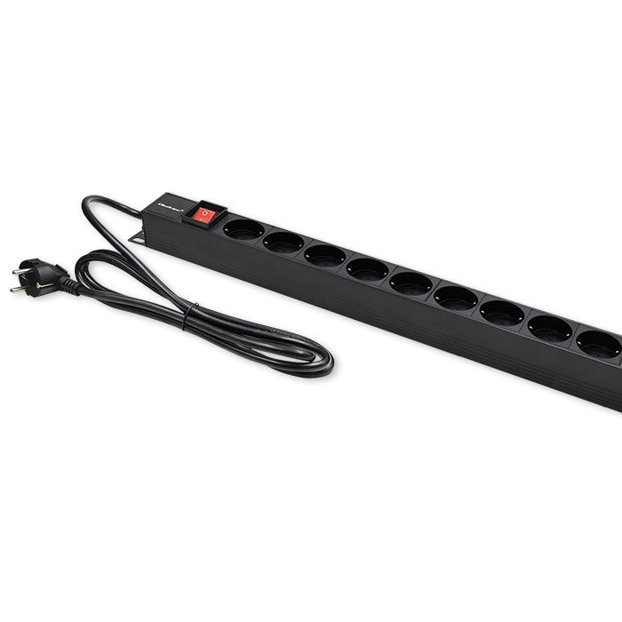 Prelungitor PDU pentru RACK | 16A | 16xSCHUKO | Vertical | 1.8m