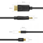 Cablu miniDisplayPort/DisplayPort M/M 2m;Y-C611BK