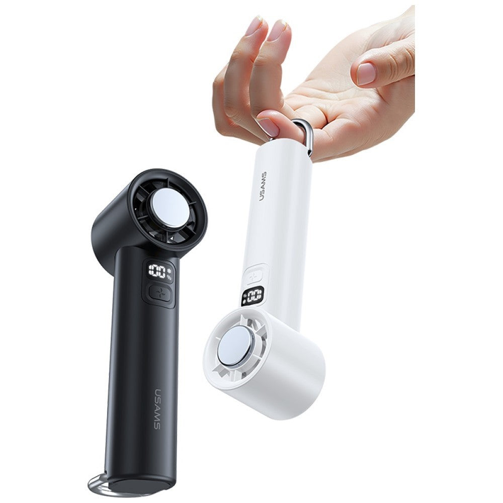 Ventilator de mână cu răcire cu gheață 2000mAh negru