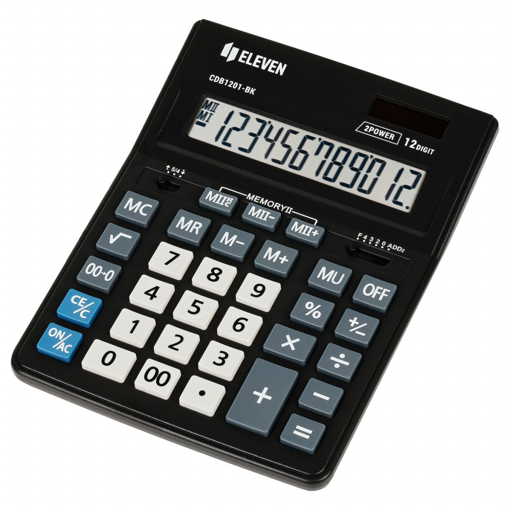 Calculator de birou negru CDB 1201BK