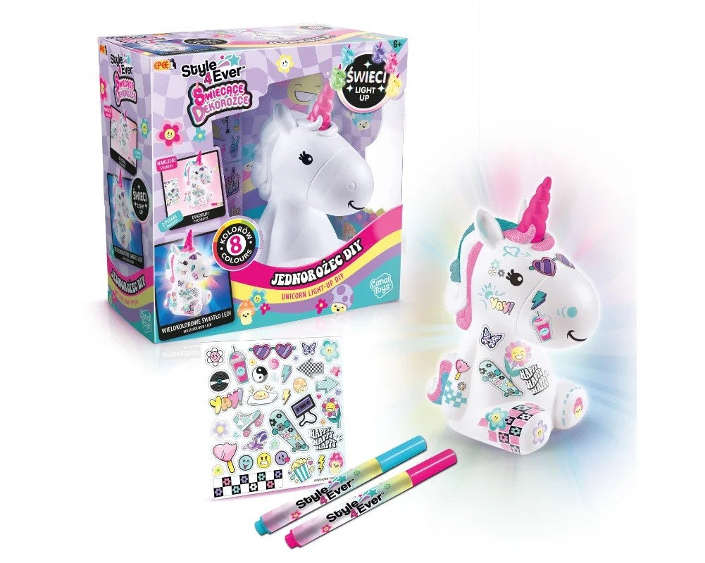 Set de colțuri decorative strălucitoare - Unicorn DIY