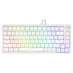 Tastatură magnetică RGB ASTRAL White OUTEMU, culoarea jad alb