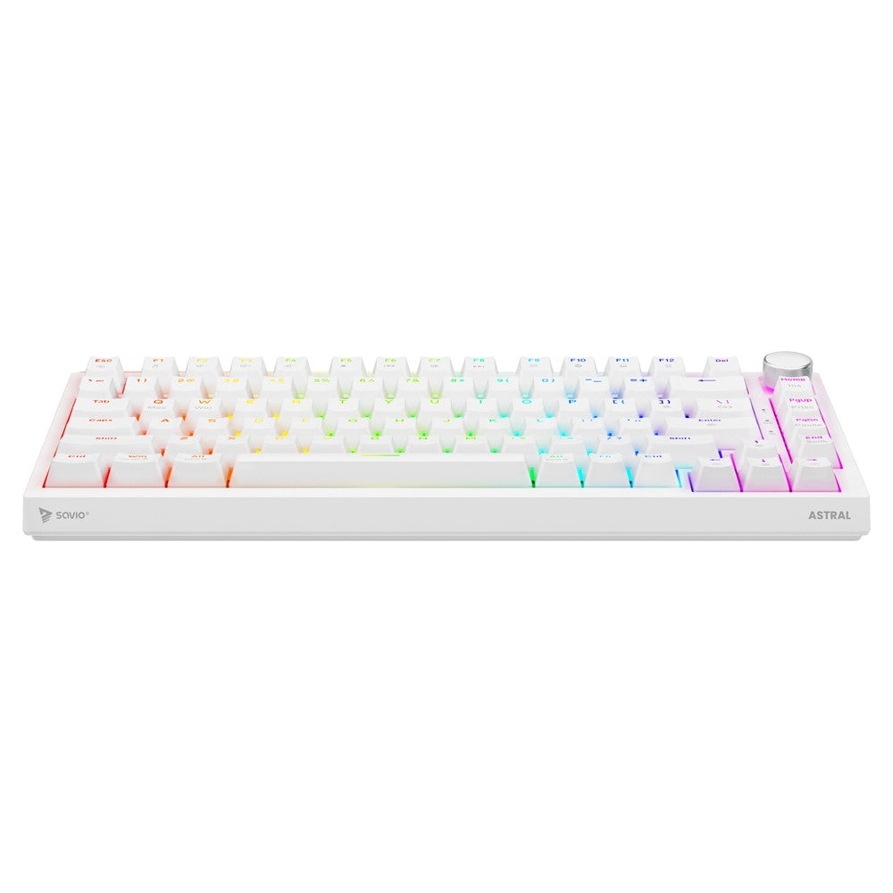 Tastatură magnetică RGB ASTRAL White OUTEMU, culoarea jad alb