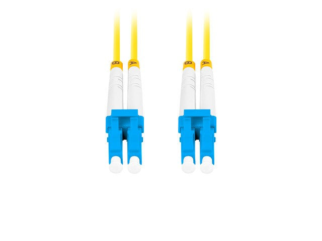 Cablu de patch-uri cu fibră optică Sm Lc/UPC-Lc/UPC Duplex 3.0Mm 2M galben