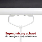 Ecran manual semiautomat 1:1 96" 244x244cm MS-96 1:1