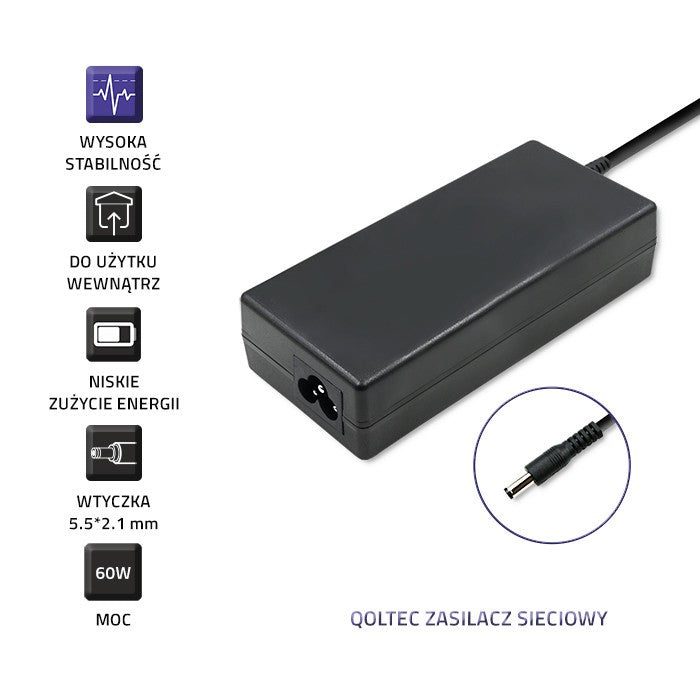 Sursă de alimentare desktop 60W | 12V | 5A | 5.5*2.1 + cablu de alimentare