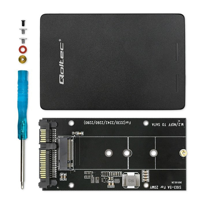 Adaptor SSD M.2 | SATA NGFF la SATA III | 2TB | Super Viteză 6Gb/s | Negru