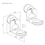 Suport de perete pentru 2 boxe Sonos ERA MC-495 max 5 kg