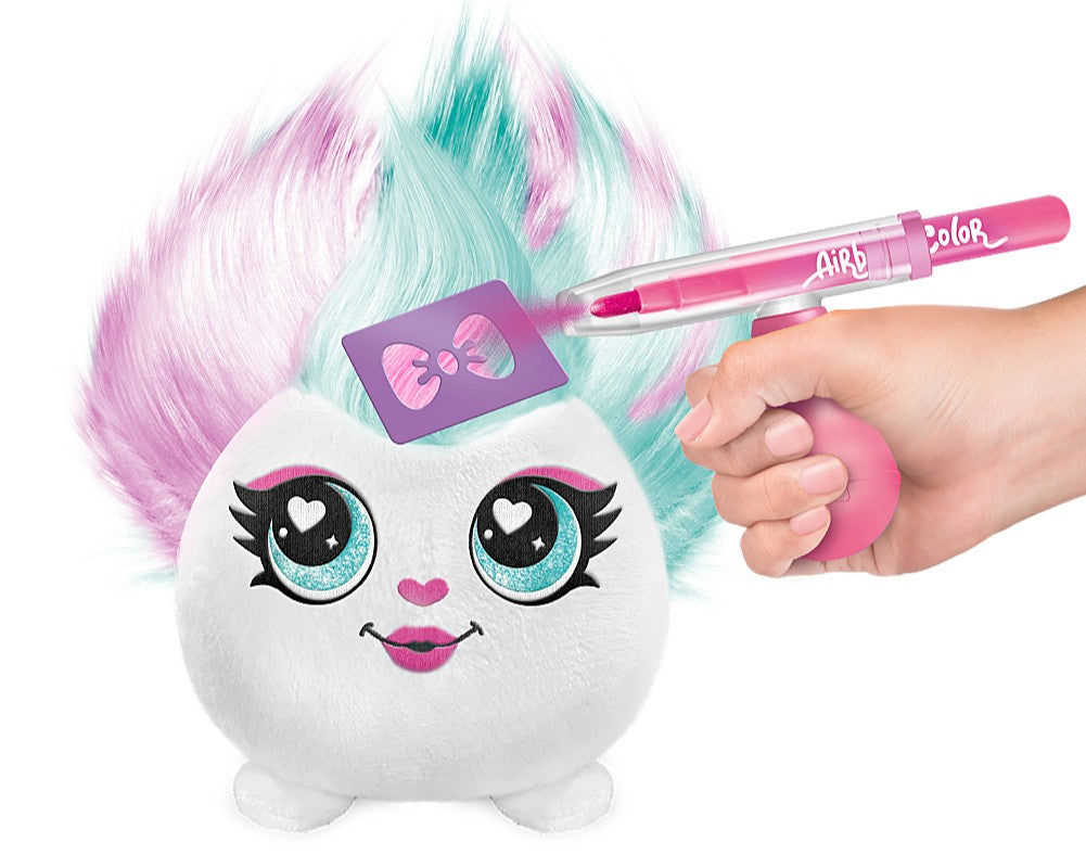 Mascota Proiectului Coafuri de Pluș - Set cu un Aerograf Manual