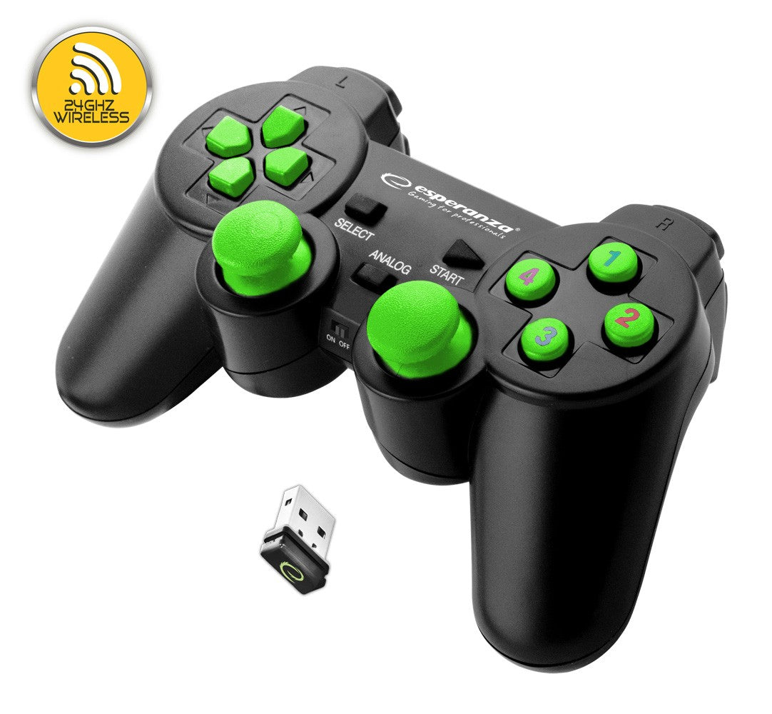 GAMEPAD WIRELESS 2.4GH PS3/PC GLADITOR