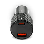 Încărcător auto CC-50Q QC3.0 75W 1X USB + 1X USB-C PD Negru