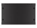 Dulap de perete 19 inch 6U 600x450 uși perforate (pachet plat) negru