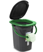 Toaletă de călătorie GB320BG neagră și verde