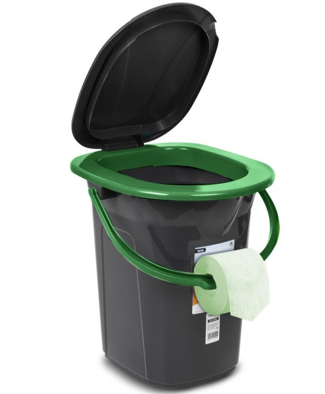 Toaletă de călătorie GB320BG neagră și verde