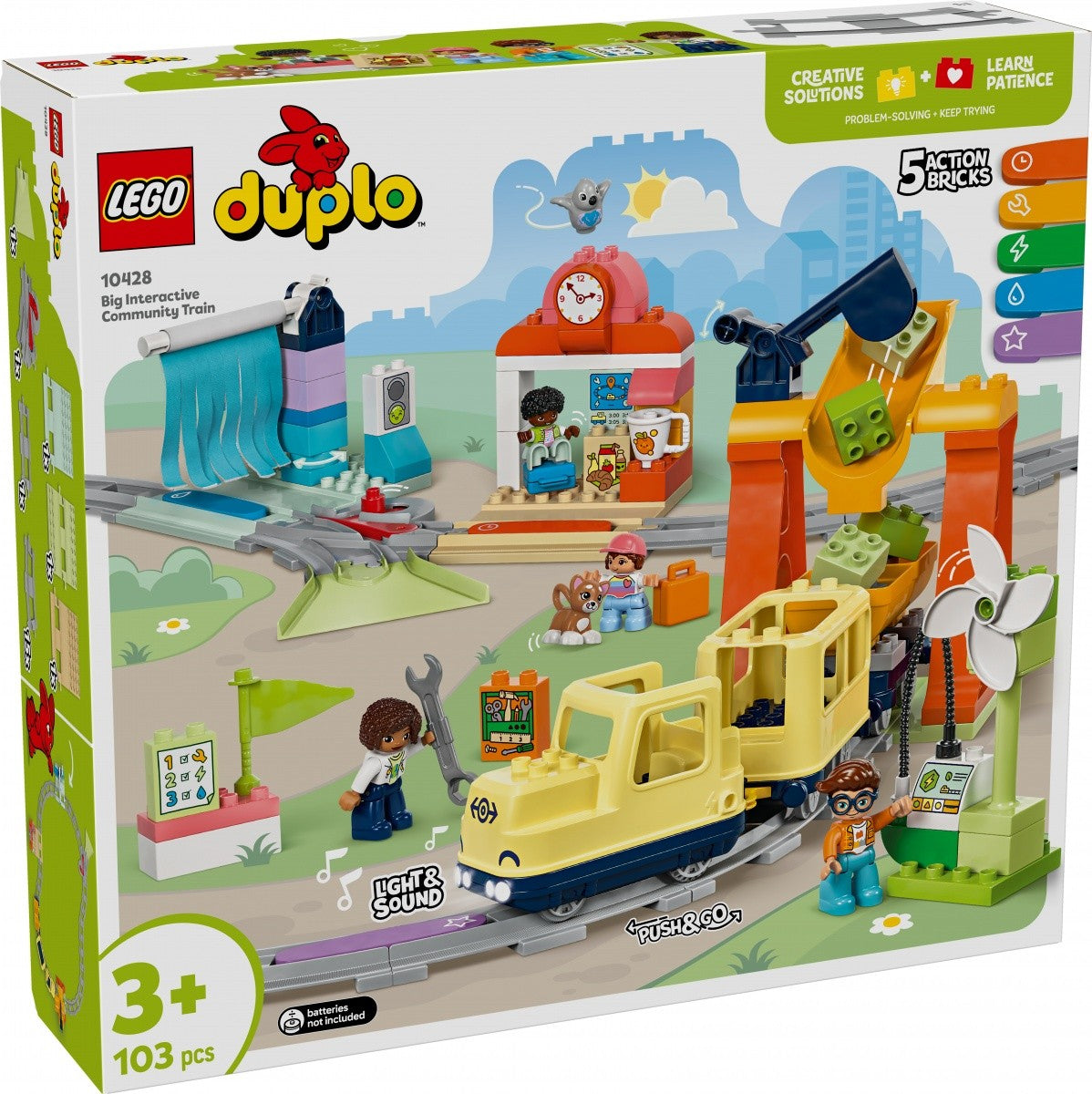 DUPLO Cărămizi 10428 Trenul orașului interactiv mare