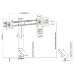 Suport pentru monitor dublu MC-854