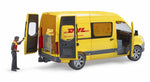 Autobuz MB Sprinter DHL cu figurină și accesorii
