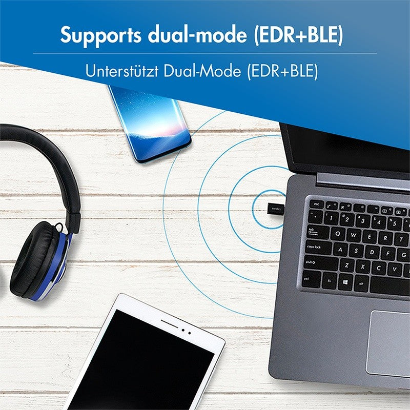 Adaptor BT5.3, USB-C Gen1, 3Mbps, 20m, Negru