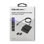 Cititor de carduri de identificare cu cip inteligent SCR-0636 | USB Tip-C