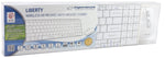 SET TASTATURĂ WIRELESS SLIM + MOUSE 2.4 GHz EK122W LIBERTY ALB