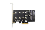 Placă de extensie (controler) M.2 NGFF/NVMe SSD PCIe 3.0 x4 SATA 80, 60, 42, 30 mm