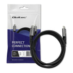 Cablu USB4 Ultra-Rapid | USB-C PD 240W | Thunderbolt 3/4 | 4K | 40Gb/s | 1m | Negru