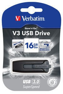 Stick USB 3.0 V3, 16 GB, culoare Negru