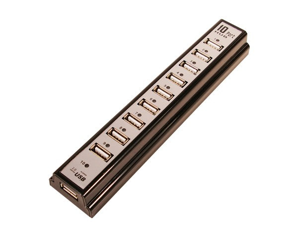 Hub USB 2.0 cu 10 porturi și sursă de alimentare